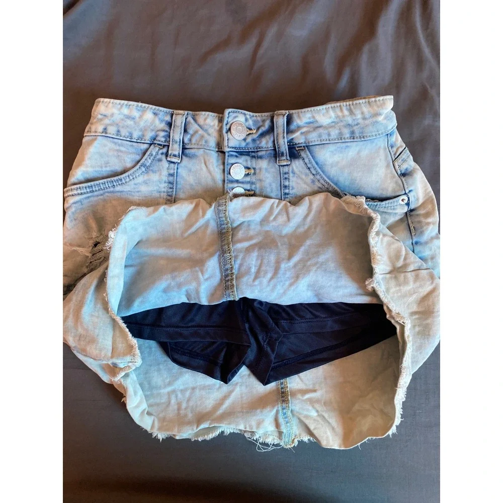 Justice denim skort
